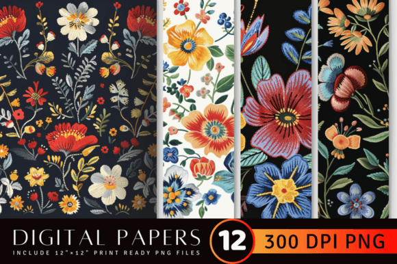 Cottage Core Floral Embroidery Digital P Review
