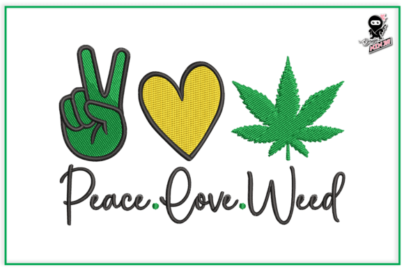 Peace Love Weed Embroidery: A Designer’s Review