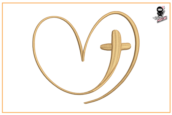 Review: Christian Cross Logo Embroidery Design