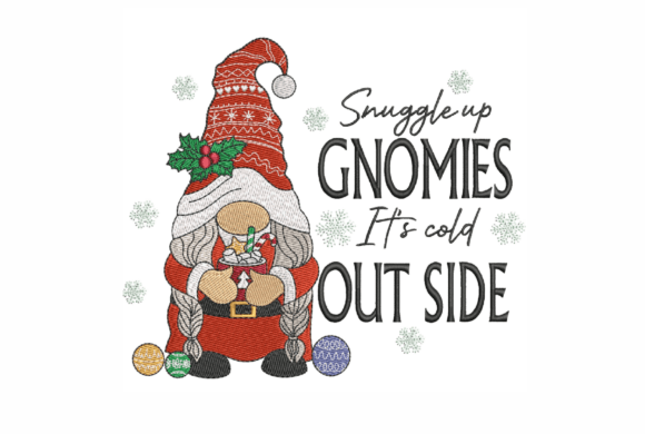 Review: Christmas Gnome Embroidery Design for Merch