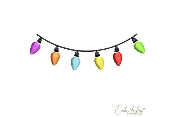 Review: Christmas Lights Embroidery Design