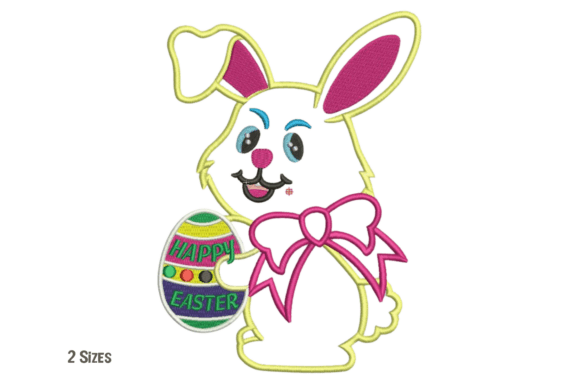 Review: Cute Easter Bunny Egg Embroidery Design