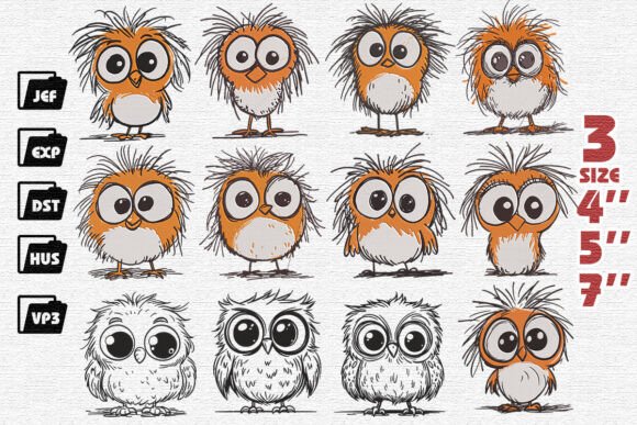 Review: Set of 12 Funny Chicken Embroidery Designs