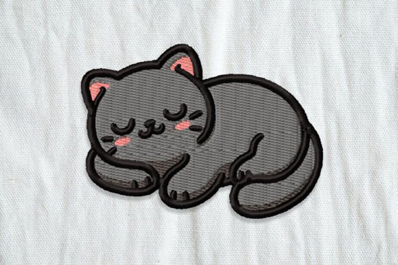 Review: Sleeping Cat Embroidery Patch Grey
