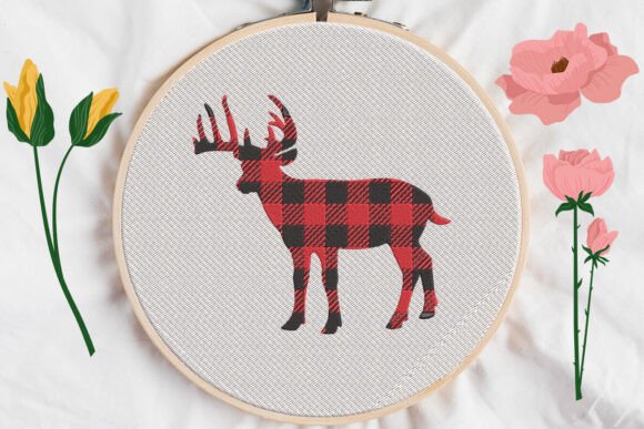 Reviewing the Plaid Reindeer Embroidery Design