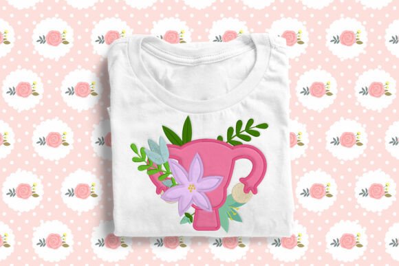 Uterus with Flowers Applique Embroidery Review